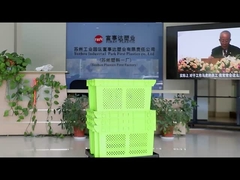 Rede Nestable Caixa de conversão caixas de cogumelos de plástico empilháveis contentores de mudança