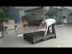 Container de paletes de plástico dobrável para embalagens e armazenagem ecológicas e de poupança de espaço