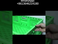 Caixa de plástico dobrável para frutas e legumes, caixa de armazenamento dobrável