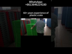 Caixa Plástica Empilhável e Dobrável para Supermercado, Fazenda, Dobrável 600*400*220mm