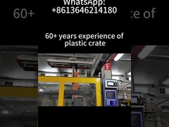 Caixa de plástico dobrável e empilhável para facilitar o transporte de mercadorias agrícolas