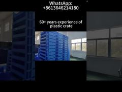 Caixa de Armazenamento de Plástico Empilhável e Dobrável PP Industrial