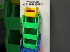 caixa de armazenamento de prateleira industrial caixa de armazenamento de peças de plástico