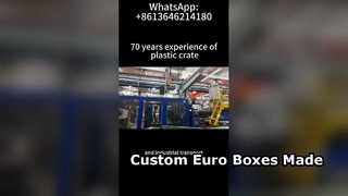 Produção de caixas Euro personalizadas e contêineres VDA | Fábrica de contêineres logísticos de plástico OEM