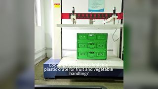 Teste de compressão de caixa de plástico dobrável | Caixas de frutas e vegetais