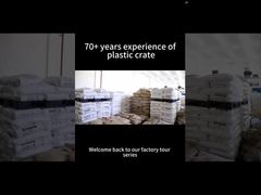 Uma visão dos bastidores de nosso armazém de contêineres logísticos de plástico e processo de controle de qualidade
