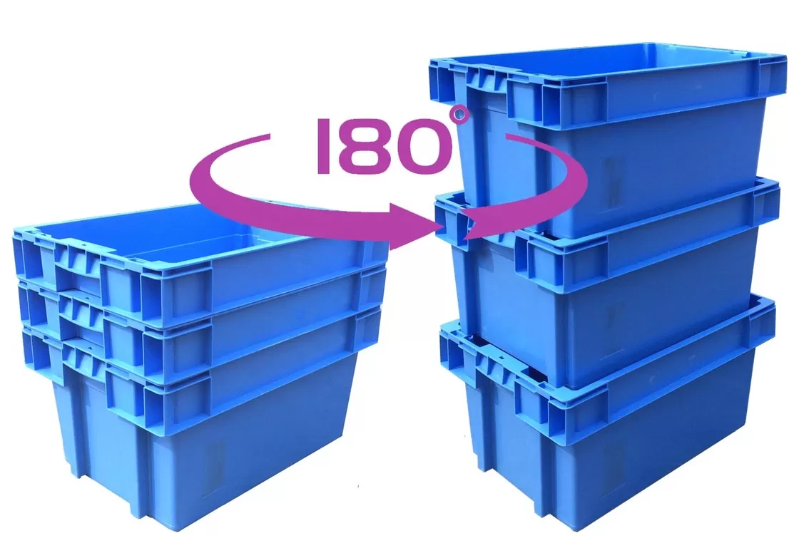 Últimos blogs da empresa sobre How Stack & Nest Plastic Crates Optimize Returnable Transport Packaging Systems