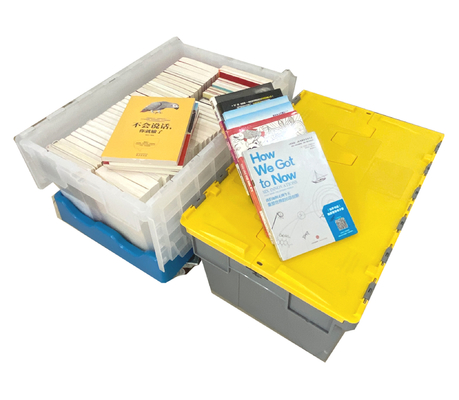 comprar 46L Caixas de mudança recicláveis Caixa empilhável para armazenagem em armazém Fabricação em linha