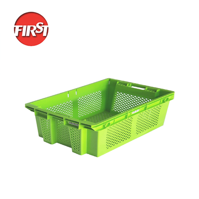 comprar Caixas de frutas de maçã de plástico, caixas de transporte de ninhos para soluções de armazém pesado Fabricação em linha