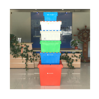 comprar Container de plástico empilhável cor personalizada não dobrável ideal para transporte e armazenamento Fabricação em linha