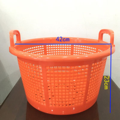 comprar Cesto de camarão de plástico Grátis de PP Cesto de malha pesada Cesto de armazenamento de frutos do mar Empilhável Ventilado Fabricação em linha