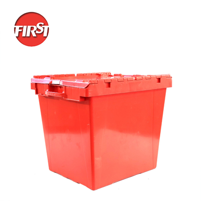 comprar Caixas sólidas industriais de grande porte Embalagem de depósito de logística Nido Caixa de plástico com tampa Fabricação em linha