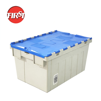 comprar Estilo de caixa sólida FIRST 600*400*315mm Armazenamento móvel Caixa de plástico estabilizável e empilhável com tampa Fabricação em linha