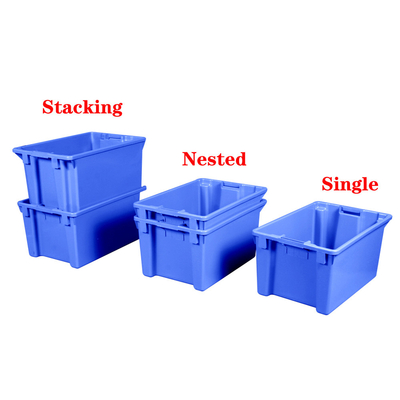 comprar garrafas de refrigerante caixas de empilhamento de plástico caixas de mudança de plástico 600x395x300mm Fabricação em linha
