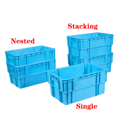 comprar Solid Box Style Logistic Transport PP Plastic Moving Crate Soft Drink para armazenamento industrial Fabricação em linha