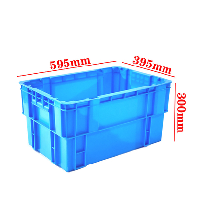 comprar Caixa de mudança de plástico empilhável Caixas de produtos industriais de plástico 595x395x300mm Fabricação em linha
