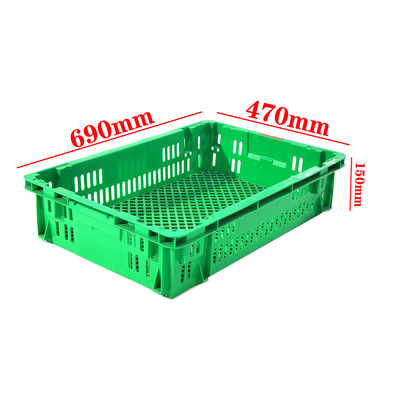 comprar Caixa de Armazenamento de Plástico Empilhável e Aninhável, Caixa de Giro, Recipiente de Malha Reutilizável para Mudança Fabricação em linha