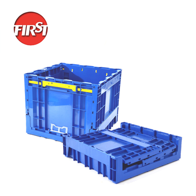 comprar Caixa de plástico dobrável empilhável Embalagem industrial Tamanho externo 500x500x415mm Fabricação em linha