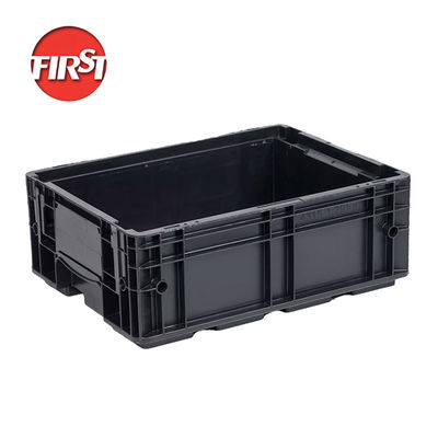 comprar O Euro do recipiente industrial de VDA encaixota o fornecedor plástico feito sob encomenda empilhável das caixas da logística da logística automotiva Fabricação em linha