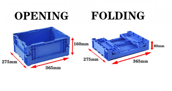 comprar Plastic Foldable Crate Stackable Plastic Moving Crates Logistics Transport Warehouse Plastic Container Fabricação em linha