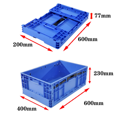 comprar Caixa de plástico dobrável pesada empilhável caixa de mudança dobrável caixa de plástico reciclável Fabricação em linha
