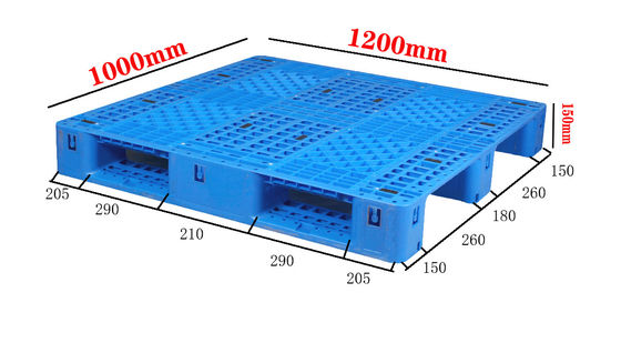comprar Euro Pallet Plastic Stackable Heavy Duty Warehouse Logistics Cheap 1200×1000mm Plastic Pallet Fabricação em linha