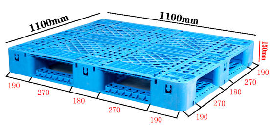 comprar 1100×1100 Fabricante de Paletes de Plástico Paletes de HDPE pesados OEM Personalização Fabricação em linha