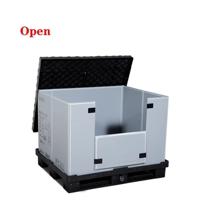 comprar Collapsible Plastic Pallet Heavy Duty Stackable Storage Fold Pallet Box Fabricação em linha