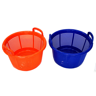 Supermercado Empilhável Cesto de armazenamento de malha de plástico para a colheita de frutas Barril de caixa 42CM