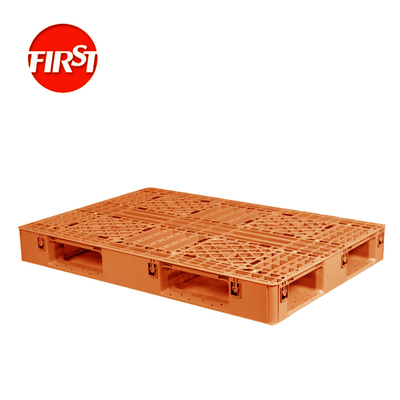 Paletes de plástico empilháveis de PP Paletes de plástico pesados industriais de 1200x1000 mm