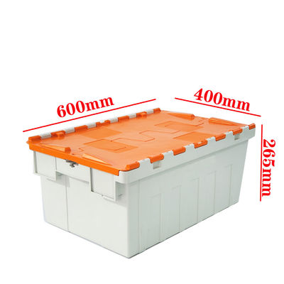 Logistics Warehouse Nestable Stackable Plastic Crate With Lid