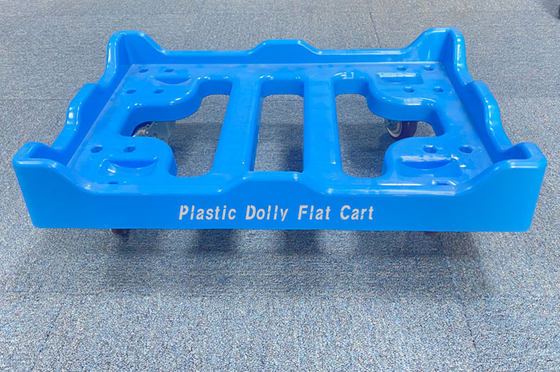Carrinho de plástico Dolly Flat para movimentação de caixas de trabalho pesado 600 * 400mm plataforma Dolly Trolley